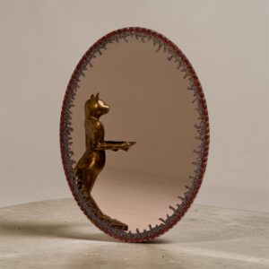 Gothic Oval Bronze Mirror — 500mm(W) x 700mm(L)