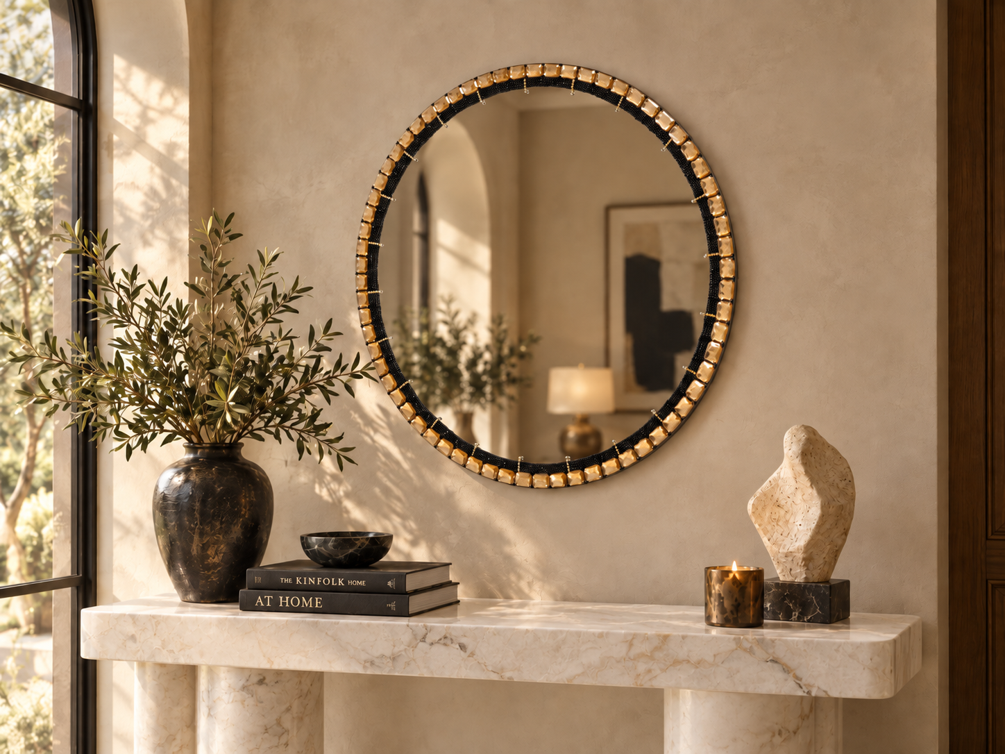 Nefertiti Round Mirror — 900mm(W) x 900mm(L) - Image 11