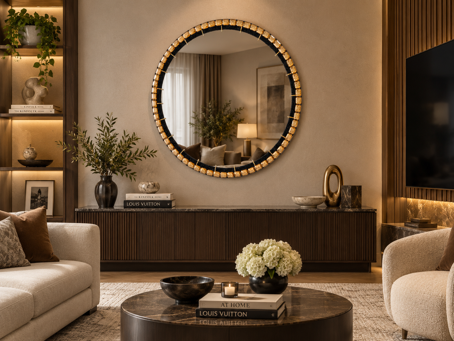 Nefertiti Round Mirror — 900mm(W) x 900mm(L) - Image 6