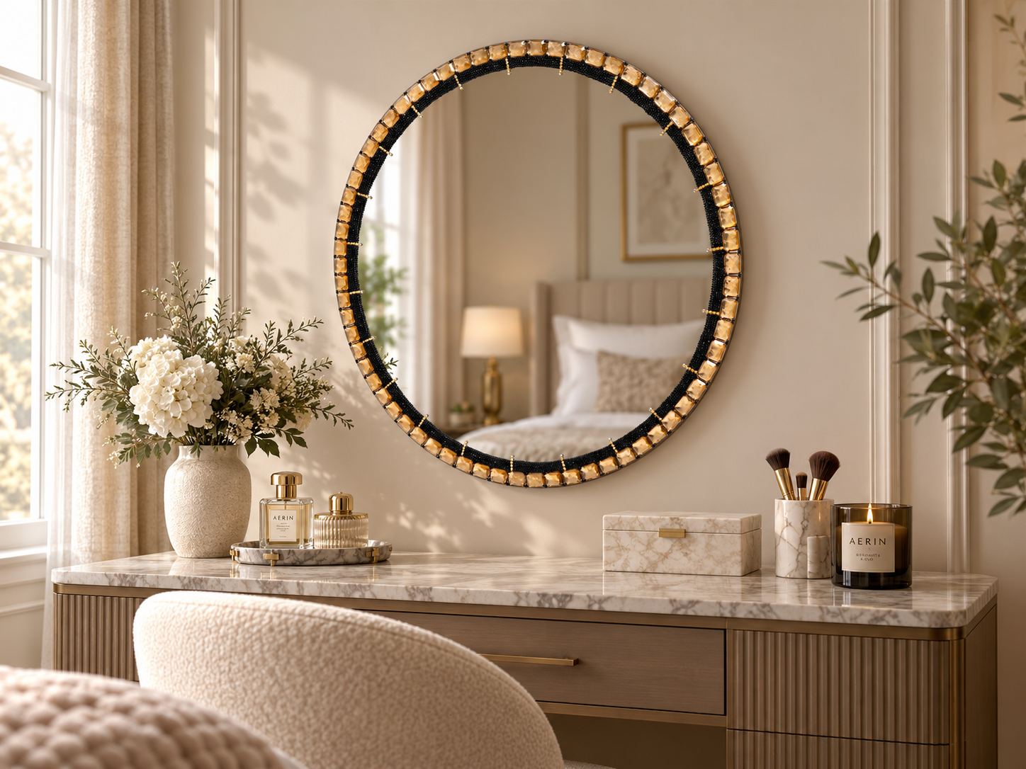 Nefertiti Round Mirror — 900mm(W) x 900mm(L) - Image 9