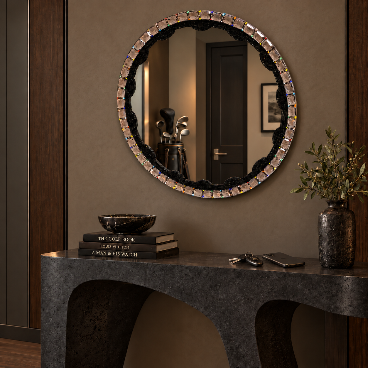 Ndlovu Round Mirror — 700mm(W) x 700mm(L) - Image 8