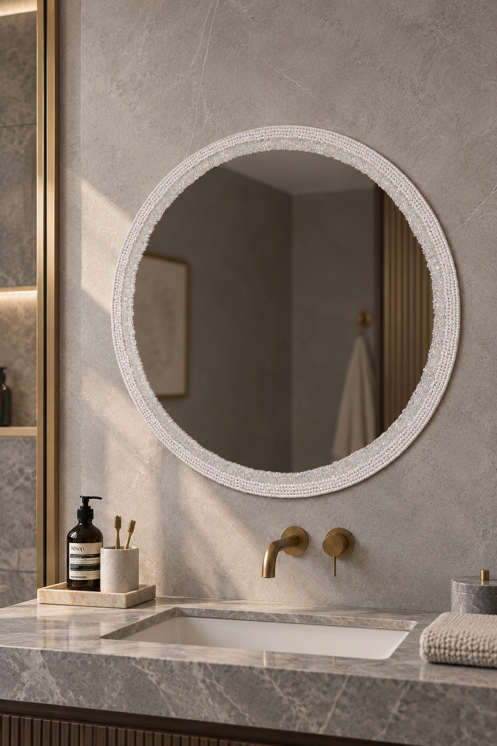 Purity Round Mirror — 500mm(W) x 500mm(L) - Image 5