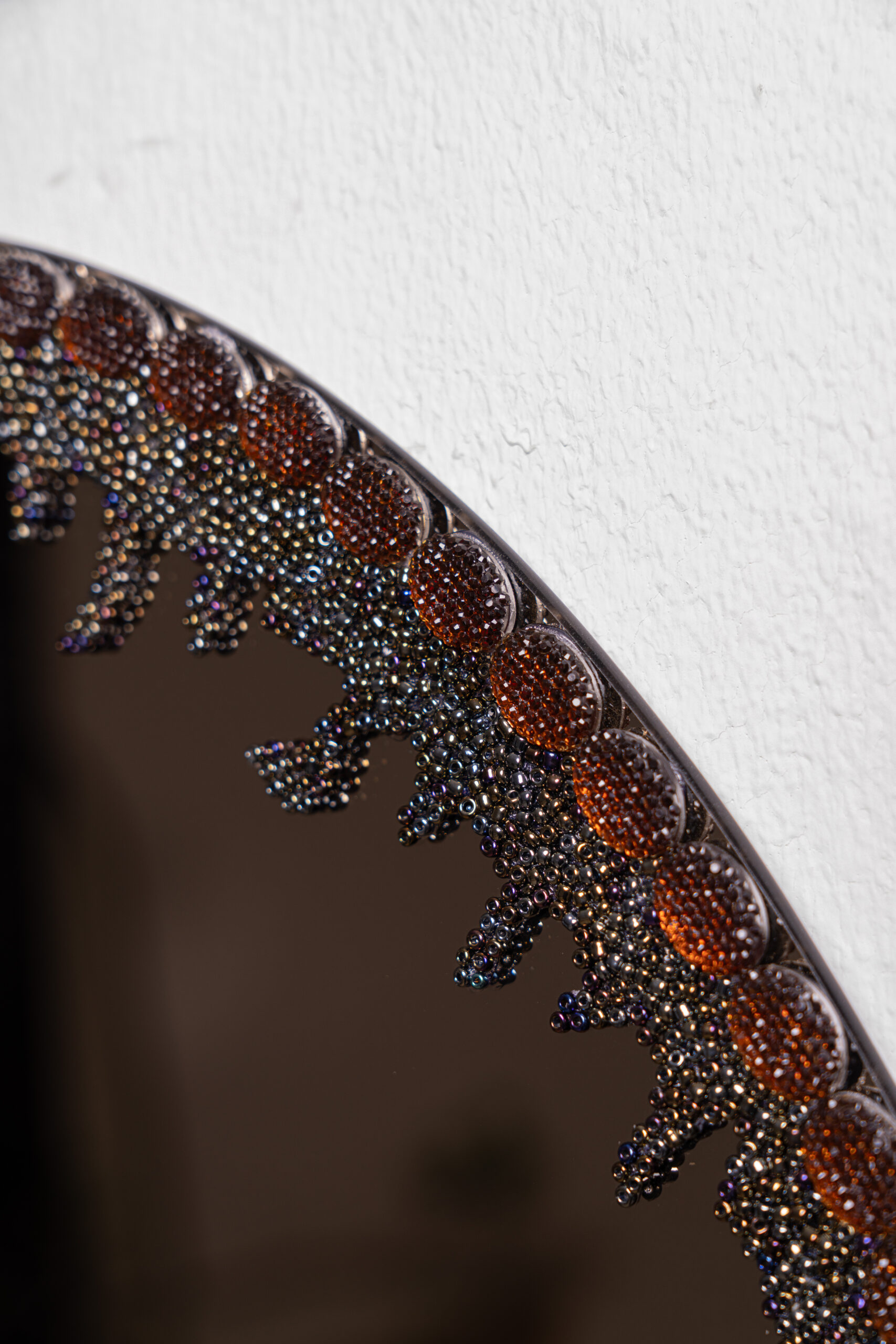 Gothic Oval Bronze Mirror — 500mm(W) x 700mm(L) - Image 3